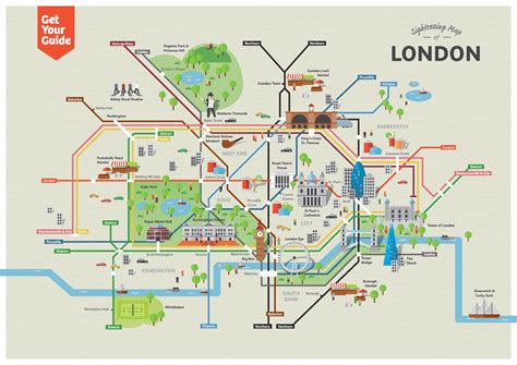 London Map Tourist Attractions Printable